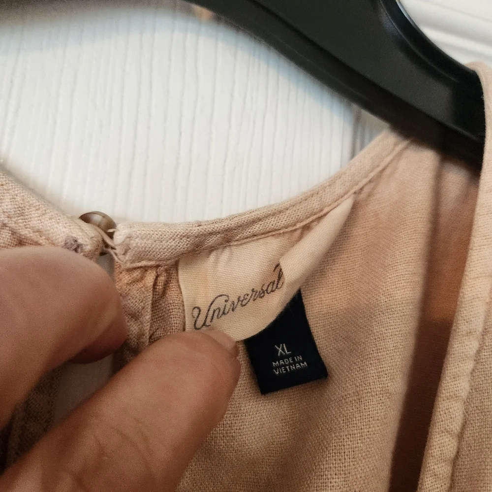 Universal Thread Tan Jumpsuit with Back Cut Out - Picture 5 of 9